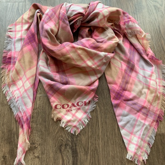 Coach Oversized Square Scarf - Picture 1 of 5